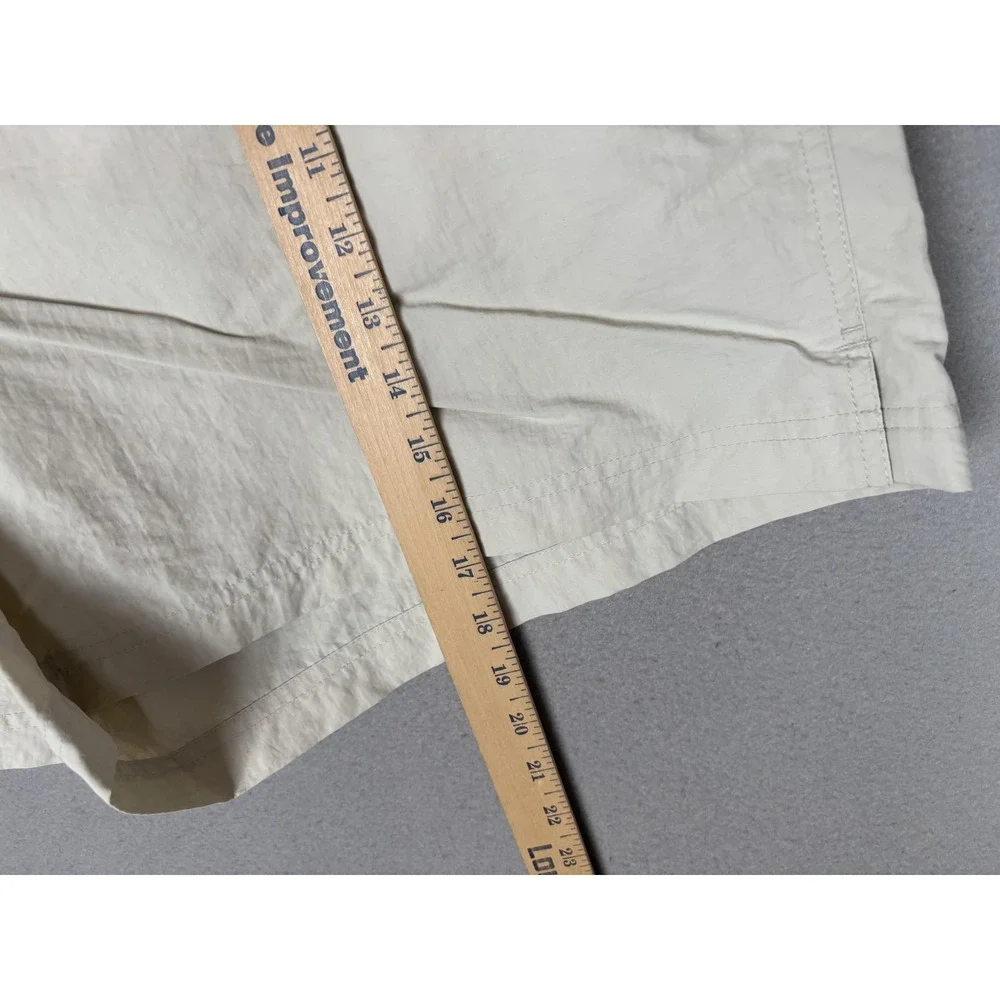 Lands End‎ Swim Trunks Shorts Mens 2XL Beige Nylon Mesh Lined Elastic Waist